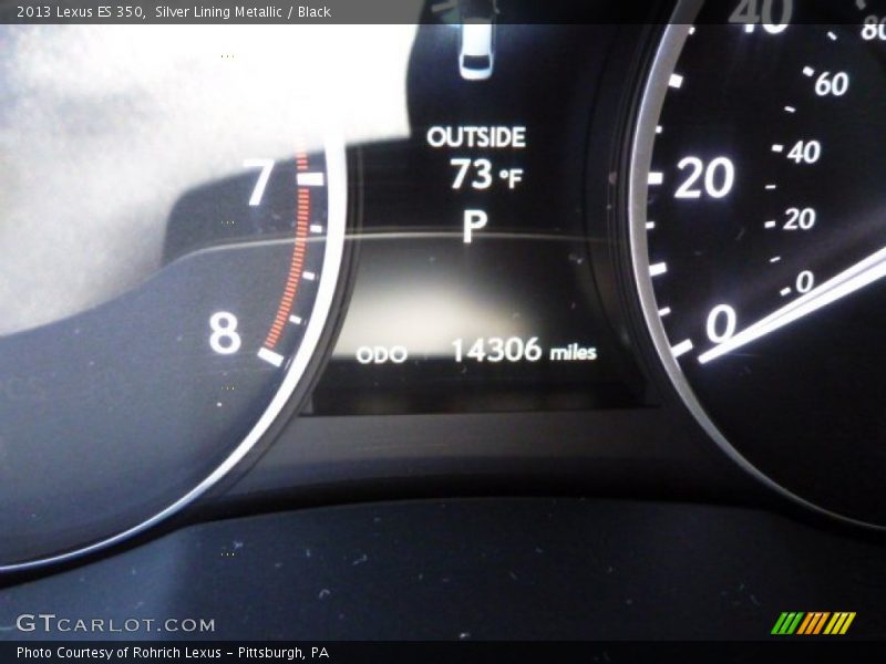 Silver Lining Metallic / Black 2013 Lexus ES 350