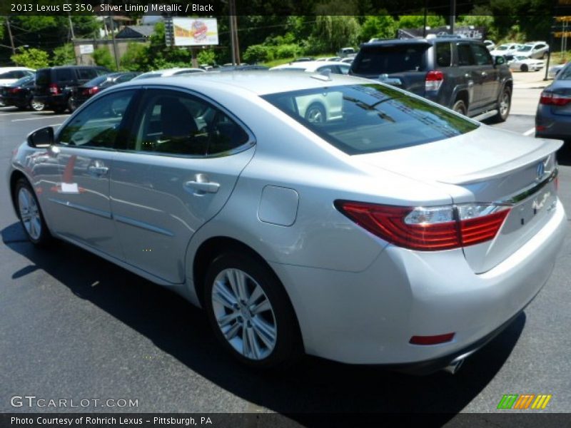 Silver Lining Metallic / Black 2013 Lexus ES 350