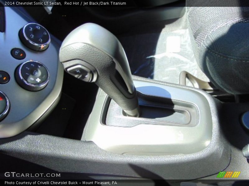 Red Hot / Jet Black/Dark Titanium 2014 Chevrolet Sonic LT Sedan