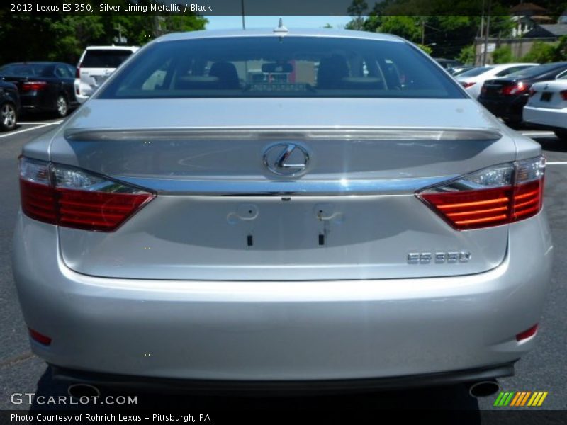 Silver Lining Metallic / Black 2013 Lexus ES 350