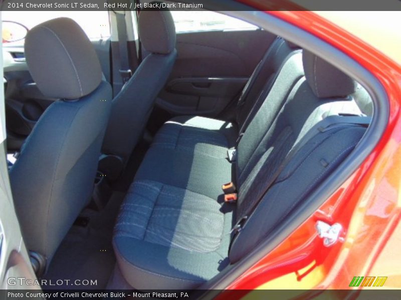 Red Hot / Jet Black/Dark Titanium 2014 Chevrolet Sonic LT Sedan