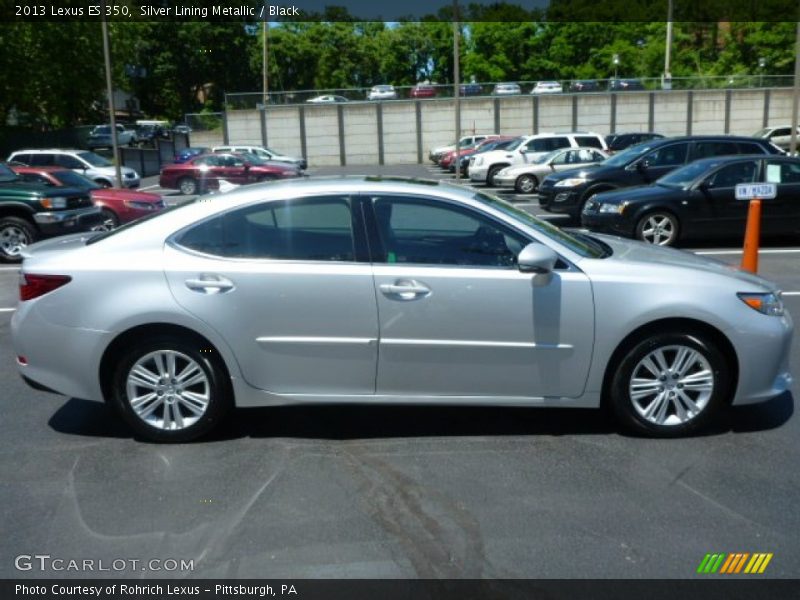 Silver Lining Metallic / Black 2013 Lexus ES 350