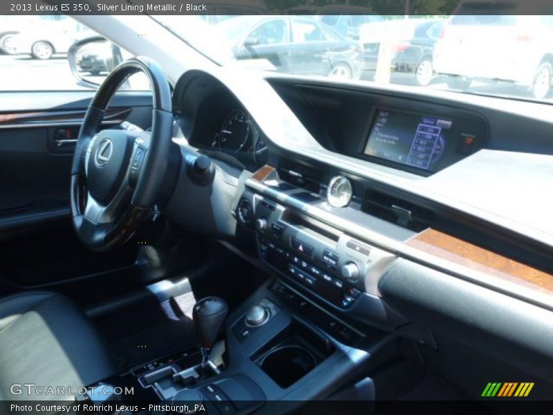 Silver Lining Metallic / Black 2013 Lexus ES 350