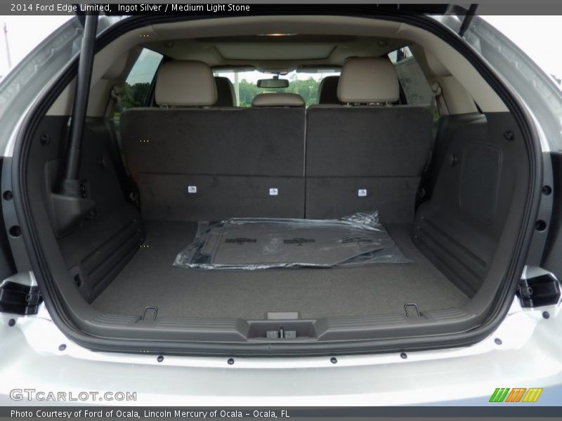 Ingot Silver / Medium Light Stone 2014 Ford Edge Limited