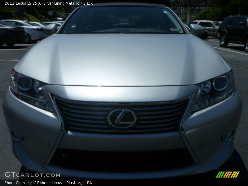 Silver Lining Metallic / Black 2013 Lexus ES 350