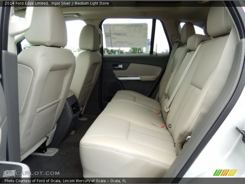 Ingot Silver / Medium Light Stone 2014 Ford Edge Limited