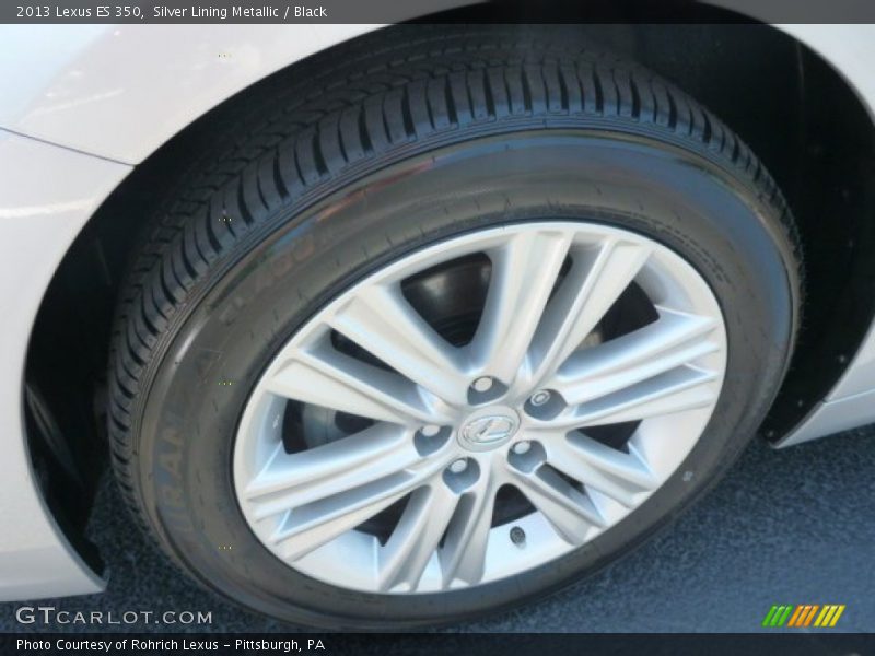 Silver Lining Metallic / Black 2013 Lexus ES 350