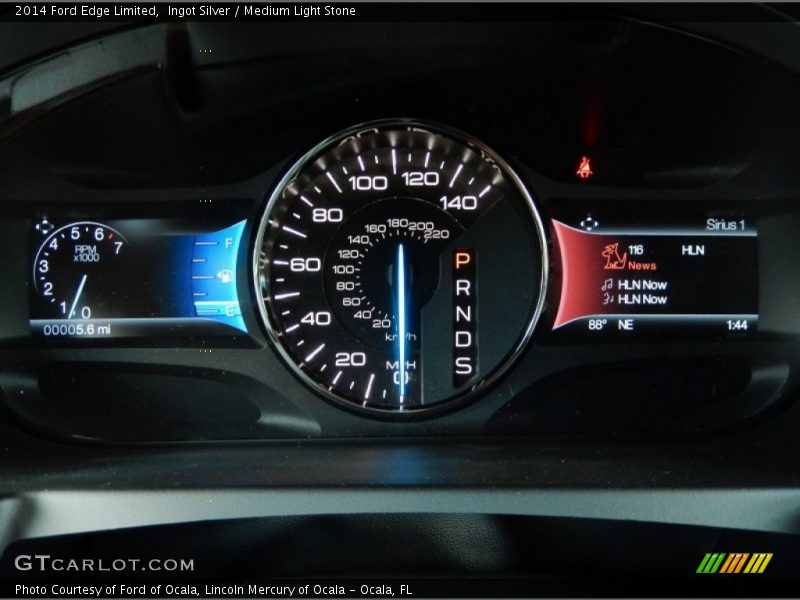 Ingot Silver / Medium Light Stone 2014 Ford Edge Limited