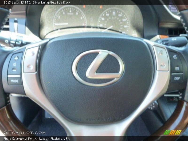 Silver Lining Metallic / Black 2013 Lexus ES 350