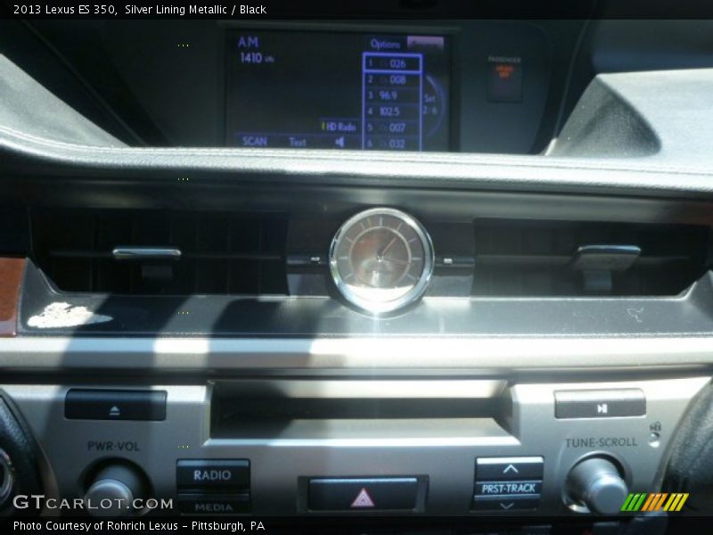 Silver Lining Metallic / Black 2013 Lexus ES 350