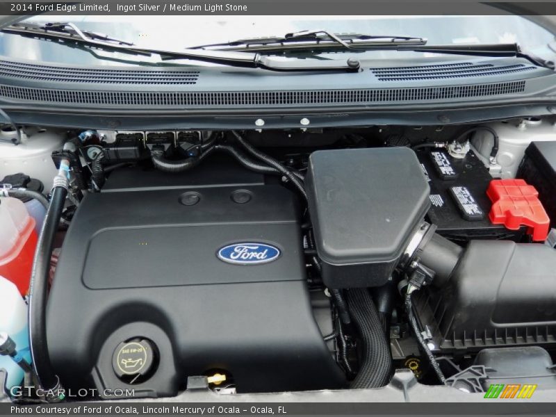 Ingot Silver / Medium Light Stone 2014 Ford Edge Limited