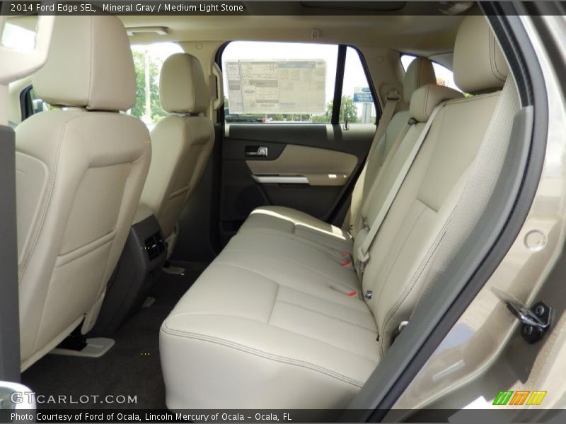 Mineral Gray / Medium Light Stone 2014 Ford Edge SEL