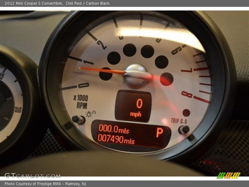 Chili Red / Carbon Black 2012 Mini Cooper S Convertible
