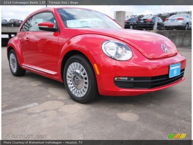 Tornado Red / Beige 2014 Volkswagen Beetle 1.8T
