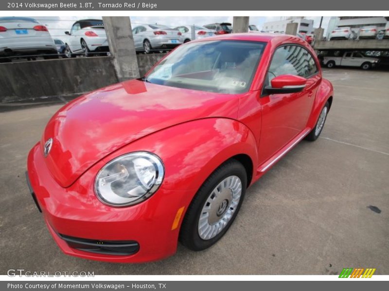 Tornado Red / Beige 2014 Volkswagen Beetle 1.8T