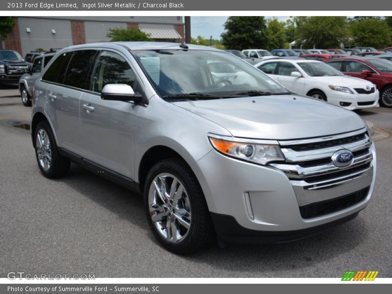 Ingot Silver Metallic / Charcoal Black 2013 Ford Edge Limited