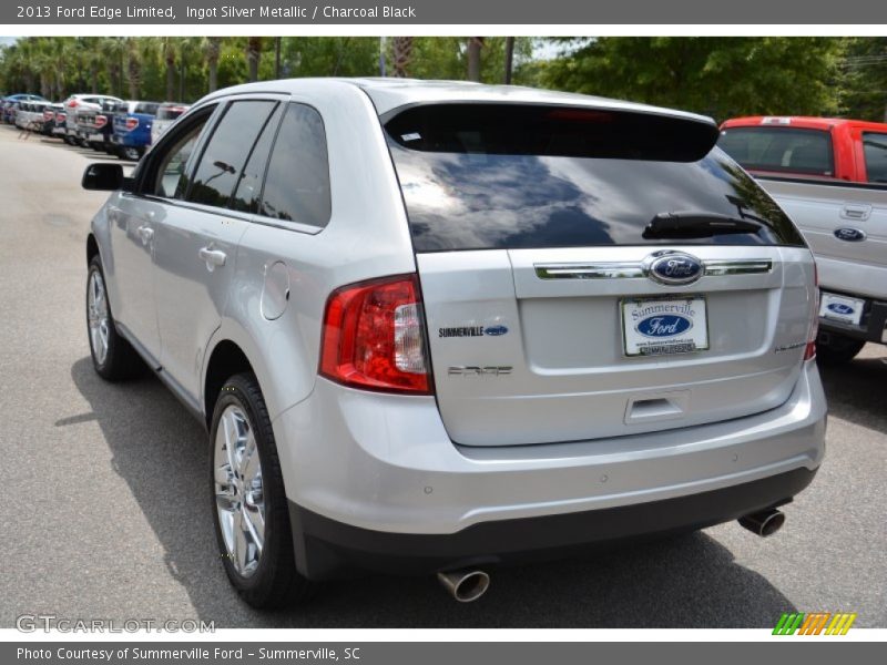 Ingot Silver Metallic / Charcoal Black 2013 Ford Edge Limited