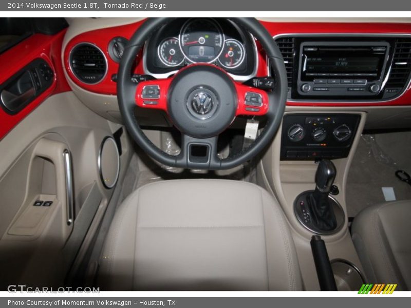 Tornado Red / Beige 2014 Volkswagen Beetle 1.8T
