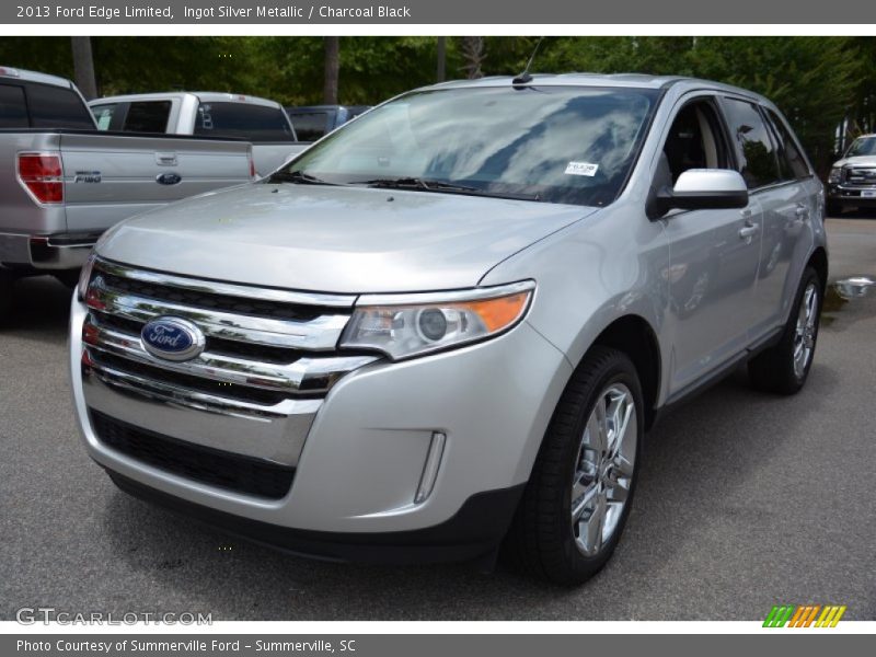 Ingot Silver Metallic / Charcoal Black 2013 Ford Edge Limited