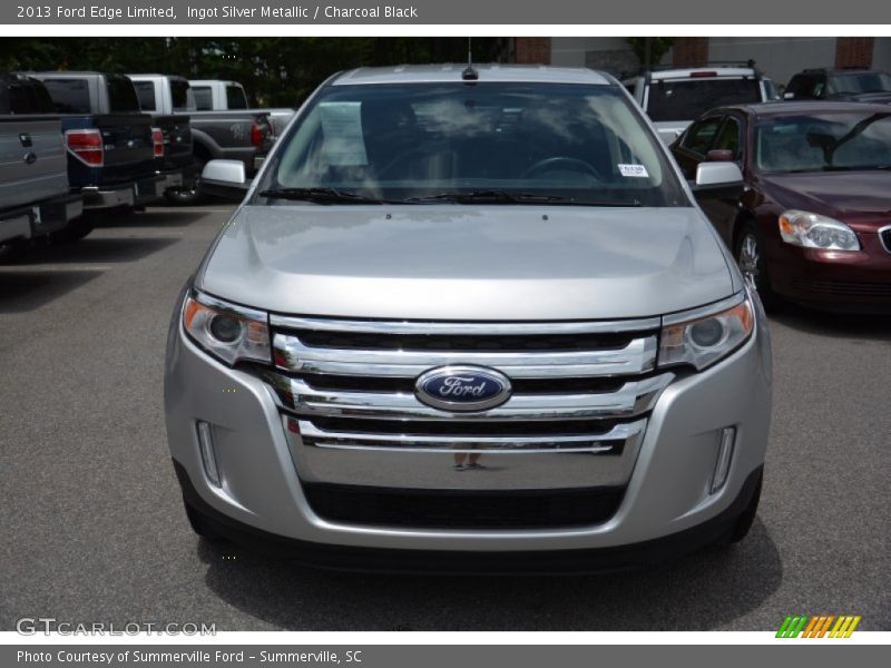 Ingot Silver Metallic / Charcoal Black 2013 Ford Edge Limited