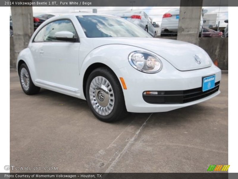 Pure White / Beige 2014 Volkswagen Beetle 1.8T
