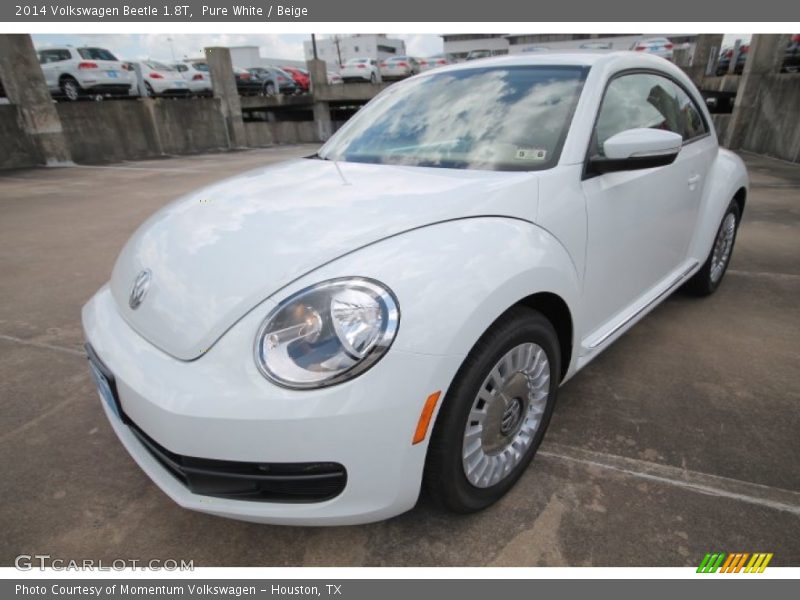 Pure White / Beige 2014 Volkswagen Beetle 1.8T