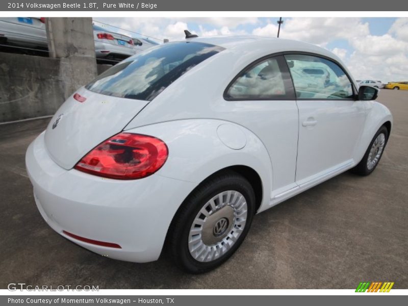Pure White / Beige 2014 Volkswagen Beetle 1.8T