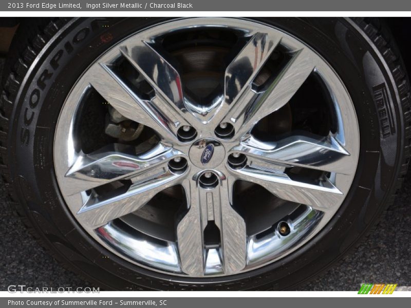 Ingot Silver Metallic / Charcoal Black 2013 Ford Edge Limited
