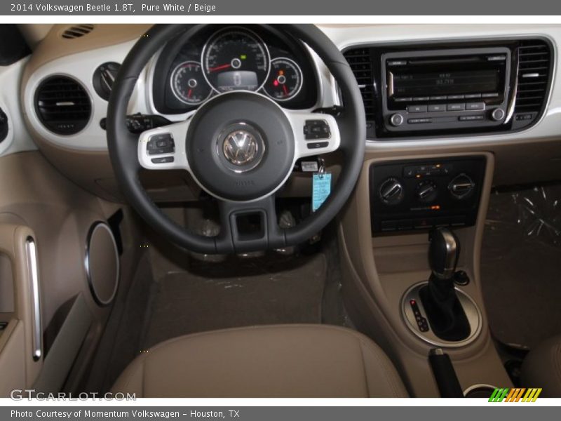 Pure White / Beige 2014 Volkswagen Beetle 1.8T