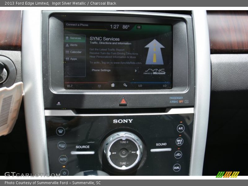 Ingot Silver Metallic / Charcoal Black 2013 Ford Edge Limited