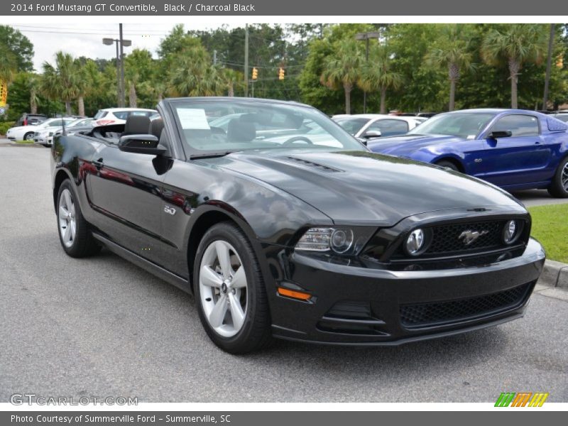 Black / Charcoal Black 2014 Ford Mustang GT Convertible