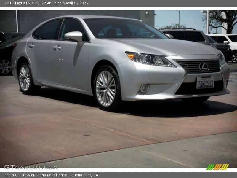 Silver Lining Metallic / Black 2013 Lexus ES 350