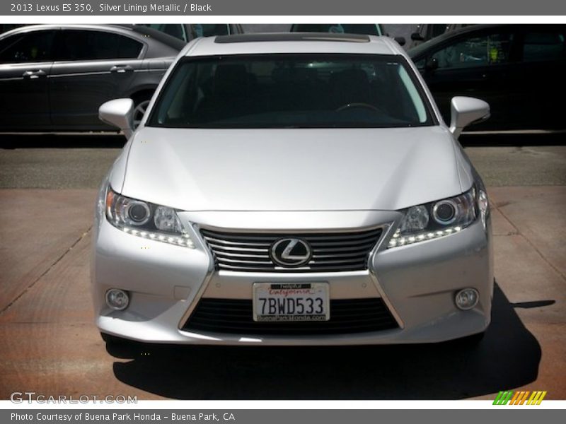 Silver Lining Metallic / Black 2013 Lexus ES 350