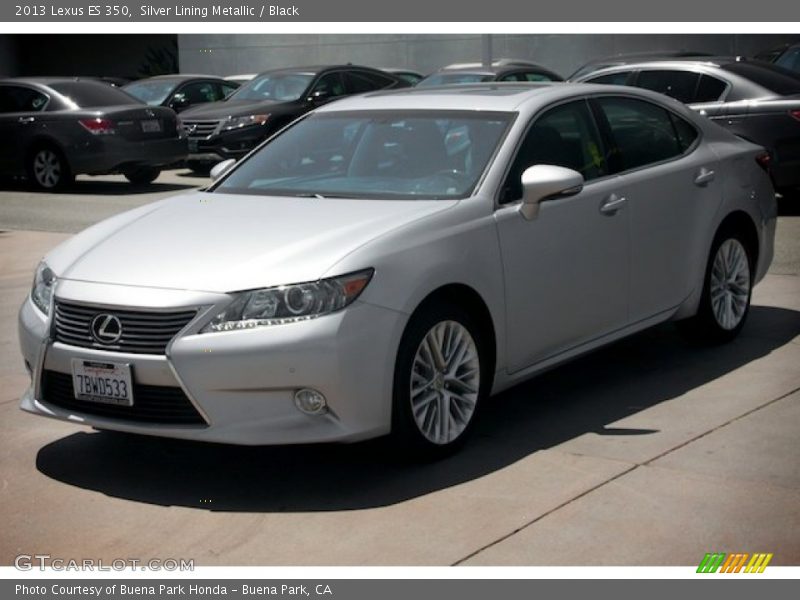 Silver Lining Metallic / Black 2013 Lexus ES 350