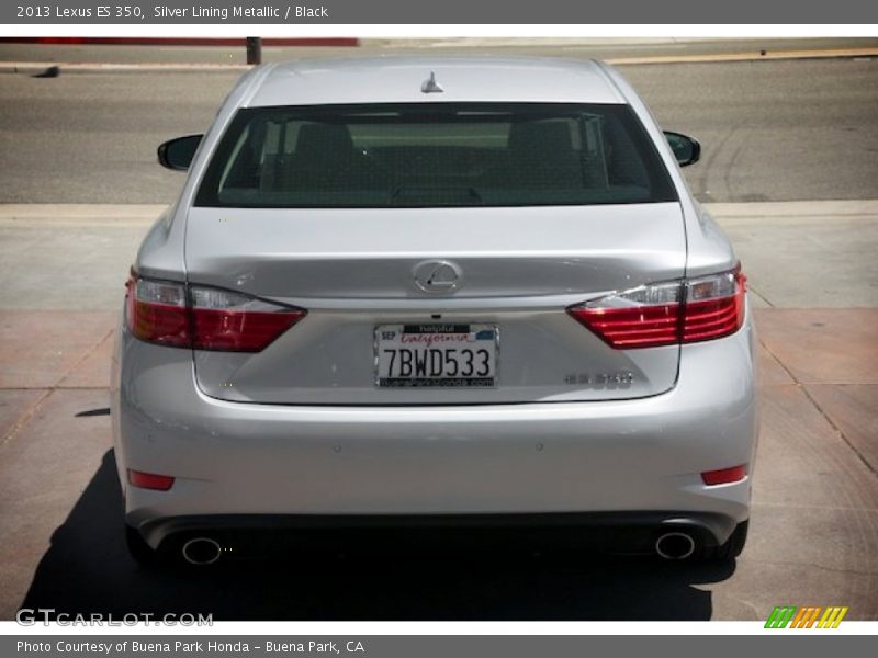 Silver Lining Metallic / Black 2013 Lexus ES 350