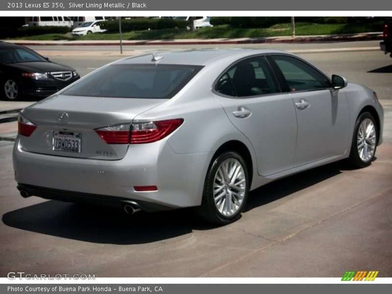 Silver Lining Metallic / Black 2013 Lexus ES 350