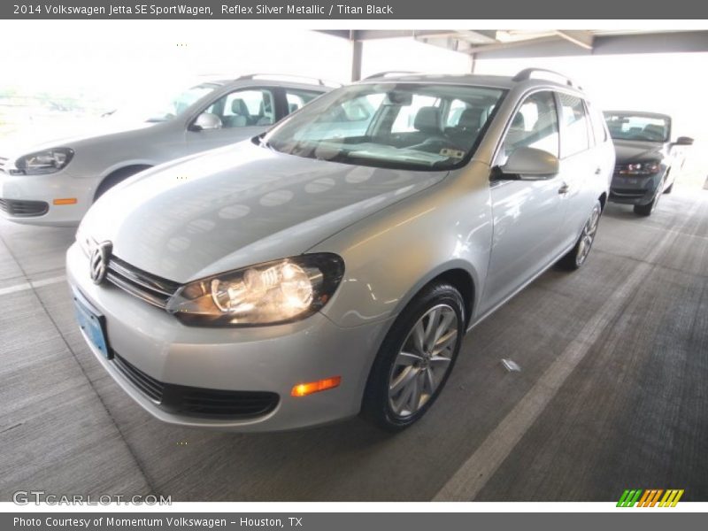 Reflex Silver Metallic / Titan Black 2014 Volkswagen Jetta SE SportWagen