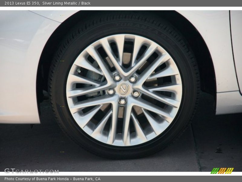 Silver Lining Metallic / Black 2013 Lexus ES 350