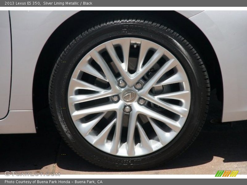 Silver Lining Metallic / Black 2013 Lexus ES 350