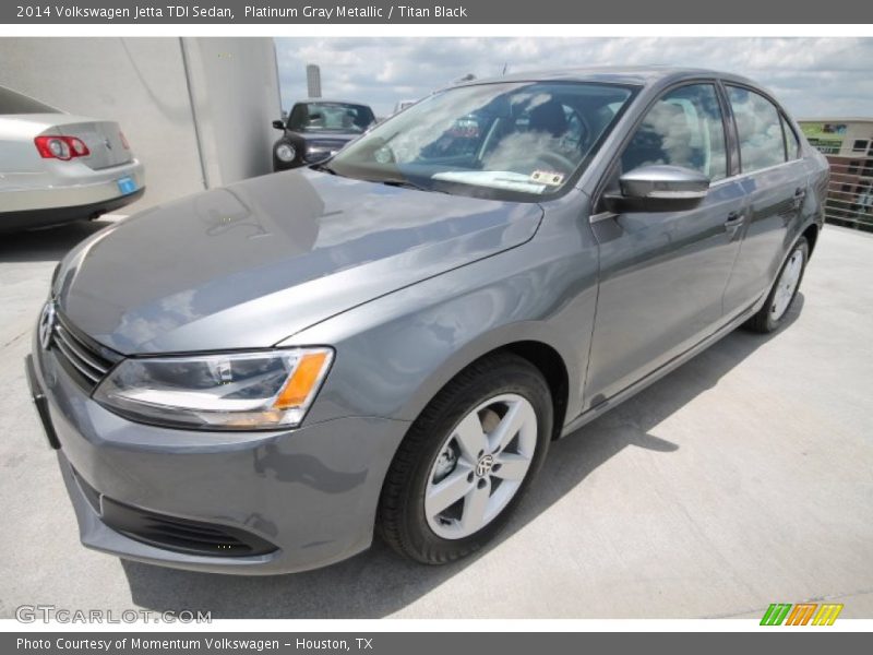 Platinum Gray Metallic / Titan Black 2014 Volkswagen Jetta TDI Sedan