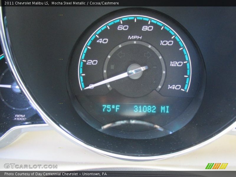 Mocha Steel Metallic / Cocoa/Cashmere 2011 Chevrolet Malibu LS