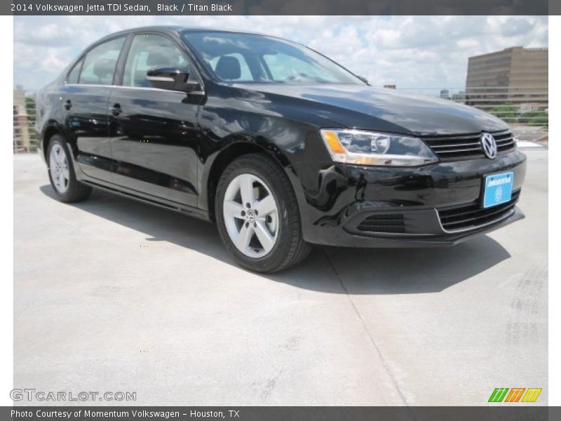 Black / Titan Black 2014 Volkswagen Jetta TDI Sedan