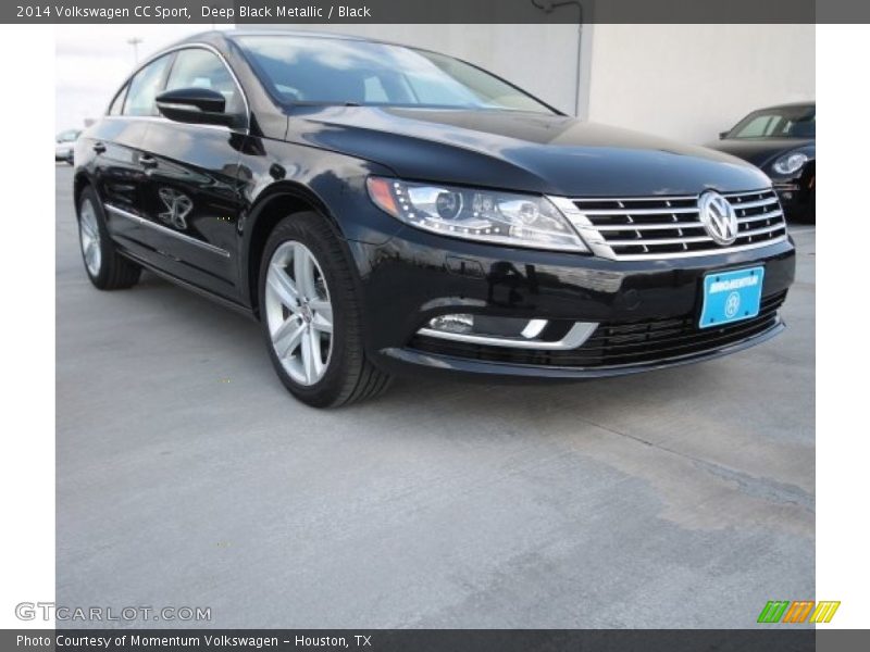 Deep Black Metallic / Black 2014 Volkswagen CC Sport