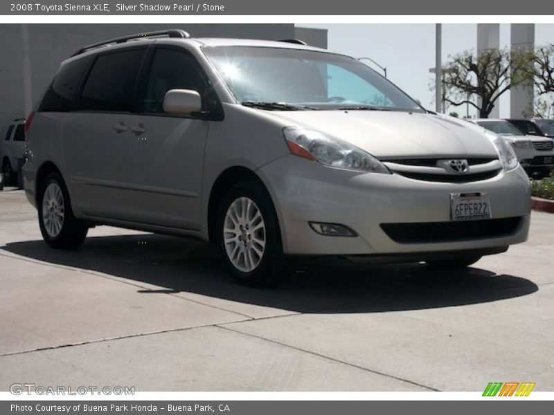 Silver Shadow Pearl / Stone 2008 Toyota Sienna XLE