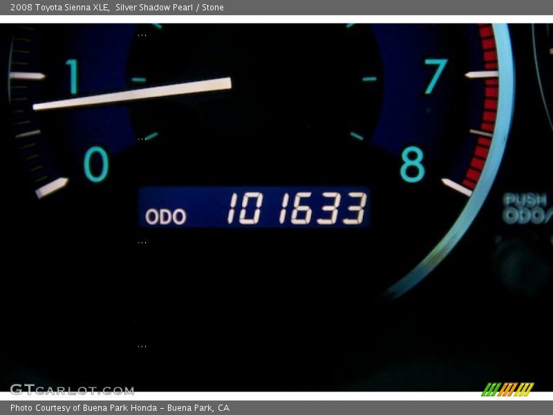 Silver Shadow Pearl / Stone 2008 Toyota Sienna XLE