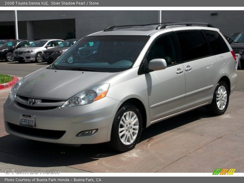 Silver Shadow Pearl / Stone 2008 Toyota Sienna XLE