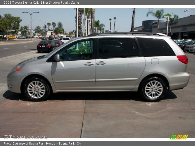 Silver Shadow Pearl / Stone 2008 Toyota Sienna XLE