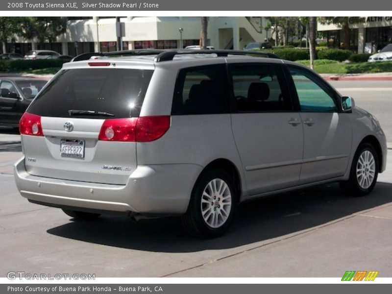 Silver Shadow Pearl / Stone 2008 Toyota Sienna XLE