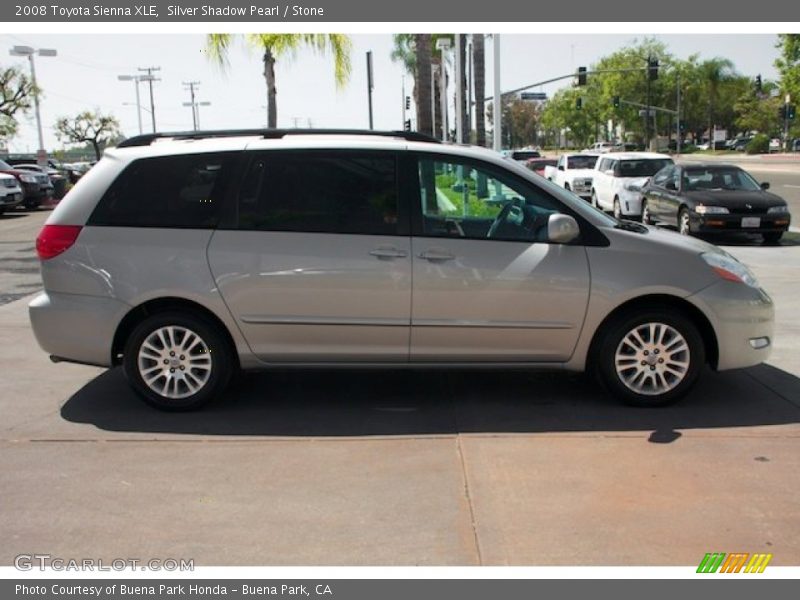 Silver Shadow Pearl / Stone 2008 Toyota Sienna XLE