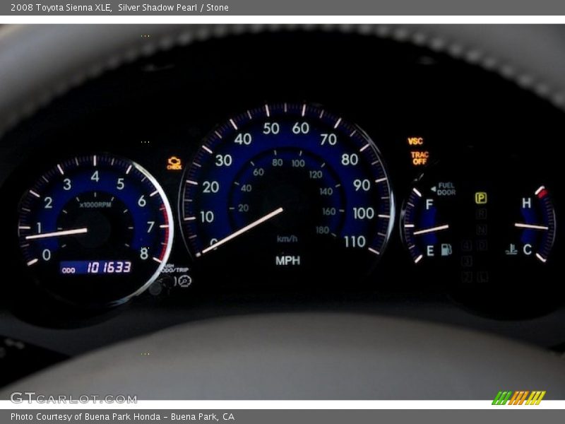 Silver Shadow Pearl / Stone 2008 Toyota Sienna XLE